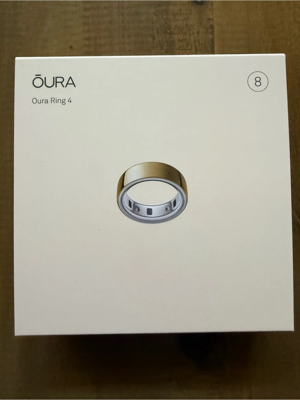 ŌURA Ring 4 - Gold Smart Ring (Size 8)